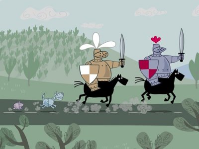 Dessins animés : Les Gros Chevaliers (The Big Knights)
