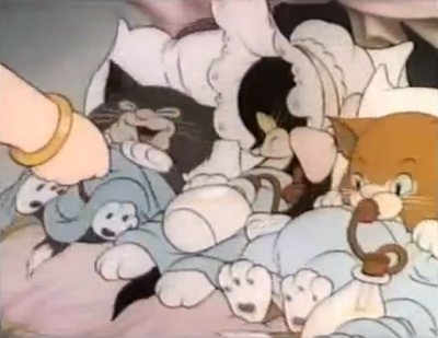 Dessins animés : Trois petits orphelins (Silly Symphonies - Three Little Kitten)